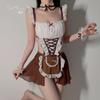 Guiruo - Uniforme sexual sexy y adorable de malla de gasa con perspectiva atractiva para juegos de rol (2525)