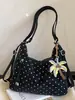 Bolsa de Hombro de Moda Estilo Coreano con Lunares Shuai Mi Home, Elegante Bolso Casual de Axila, Bolso Tote de Gran Capacidad para el Viaje Diario