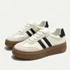 Otoño 2026 Nuevos Zapatos de Entrenamiento Alemanes Retro con Suela Gruesa, que Aumentan la Altura, Bloques de Color, con Cordones, Transpirables, Versátiles, Casuales para Estudiantes, Zapatos Forrest Gump