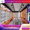 Expositor de acessórios para celular Rack de armazenamento de produtos digitais Bolsa para sapatos de acessórios Vitrine de couro Prateleira de supermercado loja de conveniência