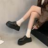 Meias Pantufas com Solado Grosso Pantufas Femininas Pantufas Mao Mao 2024 Novo Outono e Inverno Forradas com Fleece Sapatos Femininos Boken usar Sapatos Birkenstocks