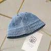 Sombrero de Pescador de Mezclilla para Niños Primavera y Verano Estilo Coreano Moderno Delgado Sombrero de Cubo Niños y Niñas Protección Solar Sombrero para Bebé