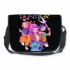 Huntrix Caçadora de Kpop Bruxa Grupo Mochila Escolar Infantil Aluno do Ensino Fundamental e Médio Mochila de Ombro Bolsa Satchel para Meninos e Meninas
