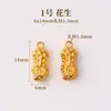Accesorios dorados estilo antiguo que no se decoloran para pulseras de cristal DIY, cuentas espaciadoras, dijes para pulseras, cuentas cilíndricas hechas a mano para abalorios y accesorios