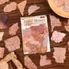 50 pegatinas vintage quemadas en inglés con marcas de fuego, materiales de diario estilo ins, decoración para funda de teléfono, pegatinas impermeables para bricolaje