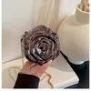 Bolsa de Acrílico com Flor de Rosa Fashion e Elegante, Item Popular Mais Vendido com Sensação de Luxo, Porta-Moedas, Porta-Batom, Bolsa de Ombro, Bolsa Transversal, Bolsa de Mão