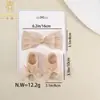 Conjunto Europeu e Americano de Acessórios de Cabelo Infantis Transfronteiriços, Faixa Larga Macia, Meias, Laço para Bebê, Touca de Proteção de Fontanela