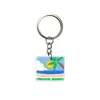 Llavero de la Serie de Camping Más Vendido Transfronterizo Pvc Goma Blanda Dibujo Animado Personalizado Creativo Colgante para Mochila Decoración para Llave de Coche