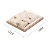 Suporte de Exibição de Joias Colar Pingente Anel Brinco Pérola Tesouro Exibição Bandeja de Adereços Display de Mesa