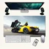 Alfombrilla de ratón publicitaria en blanco de fábrica, grande, con borde de bloqueo personalizado, engrosada, para escritorio de computadora para juegos, alfombrilla para teclado, personalizada, al por mayor