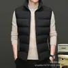 Compra Grupal Personalizado Nuevo Chaleco Moda Masculina Tendencia Diseño de Cremallera Reflectante Chaleco Engrosado Cálido con Cuello Alto Ropa de Trabajo