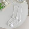 Calcetines nuevos de primavera y verano para mujer, calcetines japoneses finos de rizo, calcetines de tubo de malla transpirables de verano para mujer, calcetines de media caña para mujer