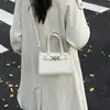 Bolso para Mujer, Tendencia de Moda Europea y Americana, Estampado de Leopardo Retro, Herrajes Exquisitos, Bolso Cuadrado, Elegante Estilo para Viajar