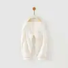 Calça de Bebê Cintura Alta Proteção da Barriga Algodão Puro Abertura Quente Roupa de Bebê Calça de Abertura para Recém-Nascido Primavera e Outono