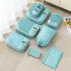 Set de cinco piezas de malla de bolsas de almacenamiento de viaje compresibles, organizador de equipaje, bolsa portátil para empacar ropa para viajes de negocios y viajes