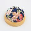 Bolsa de alfinetes estilo japonês e dispositivo de alfinetes manual faça você mesmo, base de madeira maciça de 7 cm, alfinete de costura, atacado