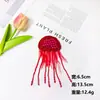 Al por mayor Transfronterizo Medusas de Abalorios Hechas a Mano Parches de Tela Estilo Ins Europeo y Americano para Chaquetas y Bolsos Accesorios al por Mayor