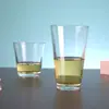 Vaso de Vidrio en Forma de V Alto Transparente Taza de Agua Taza de Cerveza Taza de Té de Leche Café Té de Frutas Taza de Agua para Restaurante Hogar