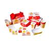 Caixa de hambúrguer caixa de batatas fritas caixa de frango frito lanche atacado embalagem descartável coreana embalagem de caixa de almoço papelão branco de grau alimentício