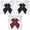 Pajarita de Color Sólido Estilo Tailandés Modelo Básico Jk Uniforme Pajarita Cruzada Accesorio para Camisa Daowu Toluide