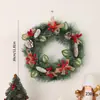 Corona Navideña Colgante Más Vendida en Amazon Escena Navideña Colgante para Ventana Puerta Ratán Colgante de Pared Decoraciones Accesorios
