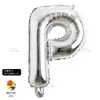 Globo Alfanumérico Mediano Dorado y Plateado de 32 pulgadas Decoración de Cumpleaños Papel de Aluminio Fiesta de Bodas Set de Película de Aluminio Arreglo Globo