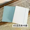 Fichário A5 de Quatro Bolsos para Cartas Álbum de Ídolo Álbum de Armazenamento de Cartas Pequenas Perseguindo Estrelas Páginas Internas de Folha Solta Cartão Postal Quatro Bolsos a5 Álbum de Fotos