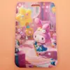 Billetera Larga con Cremallera de Conejo Lunar de Plástico Extendido de Dibujos Animados Bolso de Mano Regalo de Vacaciones Portatarjetas de Anime