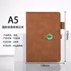 Cuaderno A5 con impresión de logo personalizado, bloc de notas de oficina de alta calidad, cuaderno engrosado con cierre de hebilla redonda
