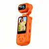 Cámara de acción portátil para niños con pantalla Lente giratorio de 270 grados Cámara conectada por WIFI Grabadora Q14 con clip trasero