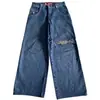 Jeans Reta Tendência Hip-Hop Streetwear Americano Y2K Masculino Levemente Flare Moda Versátil Cintura Alta Jeans Solto