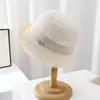 Sombrero de pescador de papel ligero y transpirable de verano para mujer 2024 Nuevo estilo japonés versátil que favorece la cara pequeño a prueba de sol a prueba de sol a prueba de sol