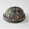 Gorro Único con Rayas Arcoíris Desgastado, Tendencia de Moda Unisex, Elegante y Versátil, Nuevo Modelo Primavera/Verano