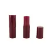 Cosméticos de maquiagem blush, desodorante e repelente de mosquitos em bastão de bálsamo sólido, novo material de embalagem de tubo de bálsamo licorice cor vinho tinto
