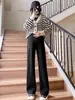 Pantalones de maternidad para otoño e invierno, forrados de polar y engrosados para uso en exteriores, nuevo modelo 2026, pantalones largos no restrictivos para el embarazo, pantalones suaves de pierna ancha