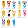 Balões de Folha de Alumínio Crianças do Jardim de Infância Desenho Animado de Animal Pulseiras de Pulso Balões de Decoração de Aniversário de Bebê Direto do Fabricante