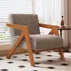 Sillón sofá vintage de madera maciza para uso doméstico, silla individual para hoteles y casas de huéspedes, silla de ocio para balcones de casas, estudios y áreas de recepción