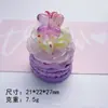 Bolo de Aniversário Borboleta de Creme 3D DIY Cola de Creme Capa de Celular Chaveiro Comida em Miniatura Brinquedo Ornamento Resina Lote