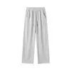 Jianheng Marca de Moda Estilo Americano Diseño de Pantalones Deportivos Divididos con Textura en Forma de Arco para Hombre Pantalones Sueltos Caídos Pantalones Curvos de Gama Alta Mujer