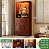 Altar de oferendas simples estilo chinês, mesa de incenso para uso doméstico, armário em pé do Bodhisattva Guanyin, armário do Deus da Riqueza