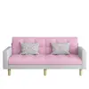 Sofá para apartamentos pequenos, sala de estar, uso doméstico, design novo, estilo simples e moderno, de três lugares, adequado para imóveis de aluguel, sofá-cama dobrável conversível