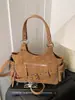 Bolso Retro Texturizado de Alta Gama para Mujer 2025 Nuevo Invierno Moda Bolso de Hombro Cruzado Versátil Bolso Tote para Viajes Cotidianos Trendy
