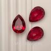 Aocai Baoshi Tila Fa Rubí Rojo Sangre Cultivado Forma de Gota de Agua Pera Piedra Suelta 2*3-12*16 Piedra Principal para Joyería