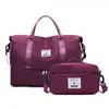 Nueva bolsa de viaje portátil para mujer, venta al por mayor transfronteriza, bolsa de natación y fitness con separación de humedad y secado seco para negocios de corta distancia, bolsa de almacenamiento cruzada.