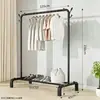 Secador de ropa retráctil de pie, perchero móvil para balcón exterior, tendedero de doble barra, perchero colgante para almacenamiento en el dormitorio