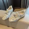 Zapatos Mary Jane Plateados, Zapatos Cómodos sin Cordones para Mujer, Suela Suave, Cómodos para los Pies, Nuevo Estilo de Verano, Aumento Interno de Altura de 3.5cm, Tenis Estilo Ballet
