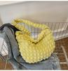 Bolso Blando de Burbujas Estilo Coreano Celebridad de Internet Popular Estilo Japonés Plisado Casual Bolso Corazón de Niña Hombro Cruzado Nube
