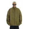 Jaqueta Americana Coach Cross-Border Primavera e Outono 2025 Gola Alta Três Provas Cor Sólida Casual Roupa de Trabalho para Exterior Voo Jaqueta Versátil