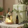 Luz nocturna de ambiente, regalo de cumpleaños para niñas y mejores amigas, difusor sin llama de aceite esencial de cristal fresco, juego de regalo, piedra difusora de aroma para dormitorio