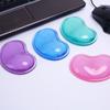 Fornecedor Atacadista de Loja de Mouse Pads de Silicone Transparente em Formato de Coração de Comércio Exterior, Almofadas de Mão Fofas e Confortáveis, Apoios de Pulso, Dropshipping de Mouse de Peça Única